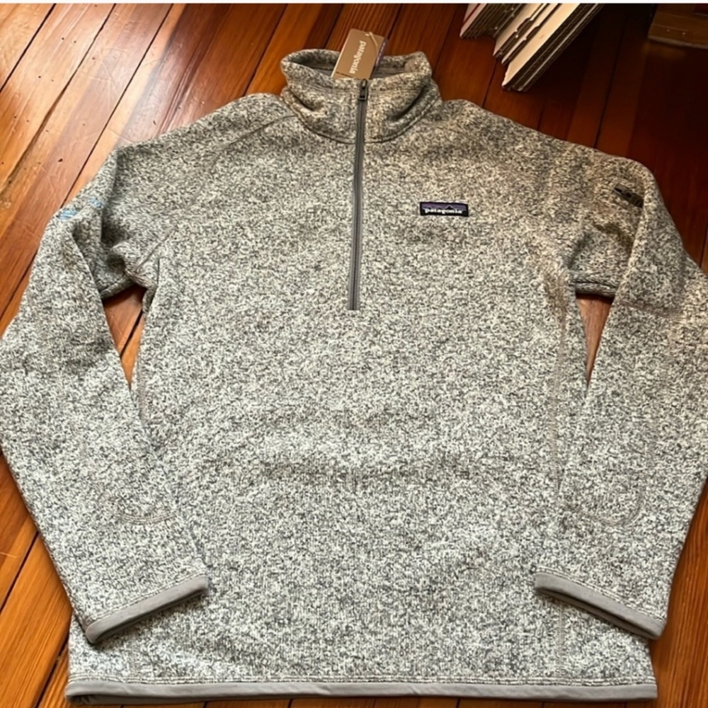 NWT Patagonia Women's Gray Birch White Better Sweater Sz S